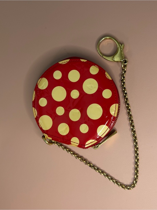 Louis Vuitton Accessories - Authentic Louis Vuitton x Yayoi Kusama 2012 Dot Infinity Chapeau Coin Purse Red